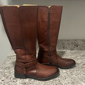 Bussola Trapani Tabitha riding boots, brown leather. Size 40 EU/ 9.5 US